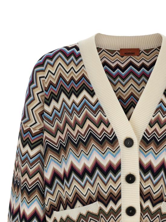 26FW 미소니 가디건 DS26WM0QBK01KOSMSPL Multicolor - MISSONI