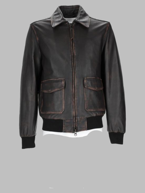 25FW 콜라마리노 가죽 자켓 AVIATOR PELLEAVIATOR MULTICOLOUR
