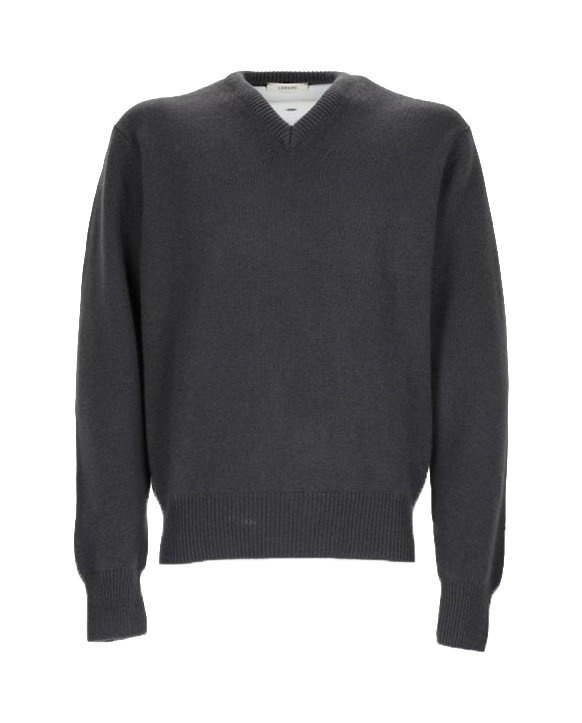 26FW 르메르 캐시미어 브이넥 스웨터 PO0044 LK1062BK502 CHARCOAL