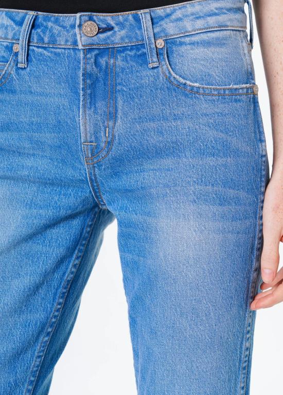  노엔드 데님 데님 팬츠 그레이스 미드라이즈 플레어 진 브룩 폰드 - NOEND DENIM