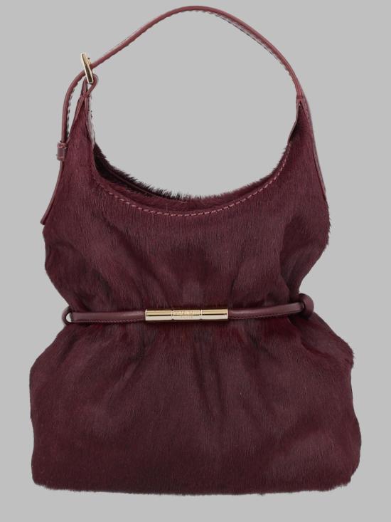 26FW 발망 토트백 HN0DA093LPOH 5DM BORDEAUX