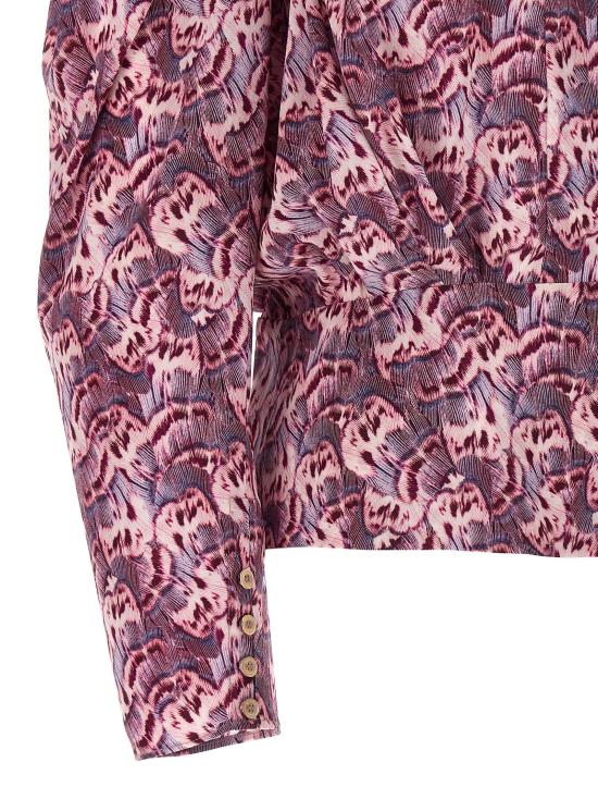  이자벨마랑 블라우스 LD24PHT0012FAB1J04I86MA PLUM - ISABEL MARANT