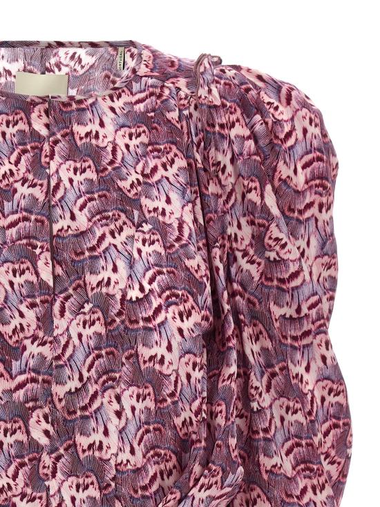  이자벨마랑 블라우스 LD24PHT0012FAB1J04I86MA PLUM - ISABEL MARANT