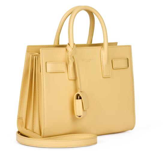  생로랑 스무스 레더 클래식 삭 드 주르 나노 392035 02G9W7555 YELLOW - SAINT LAURENT