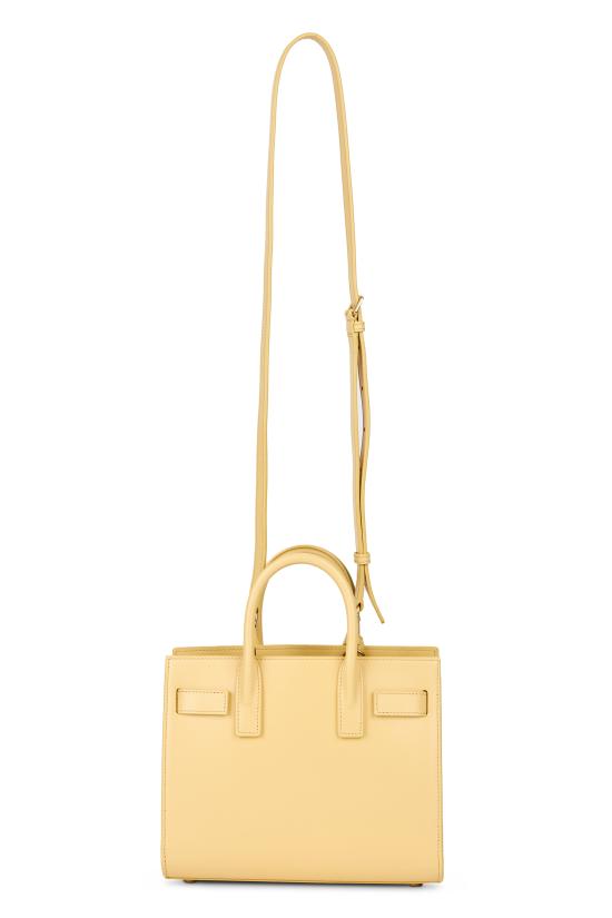 생로랑 스무스 레더 클래식 삭 드 주르 나노 392035 02G9W7555 YELLOW - SAINT LAURENT