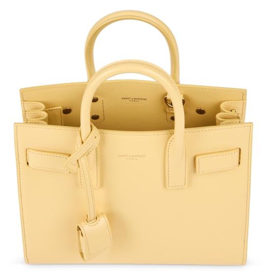  생로랑 스무스 레더 클래식 삭 드 주르 나노 392035 02G9W7555 YELLOW - SAINT LAURENT