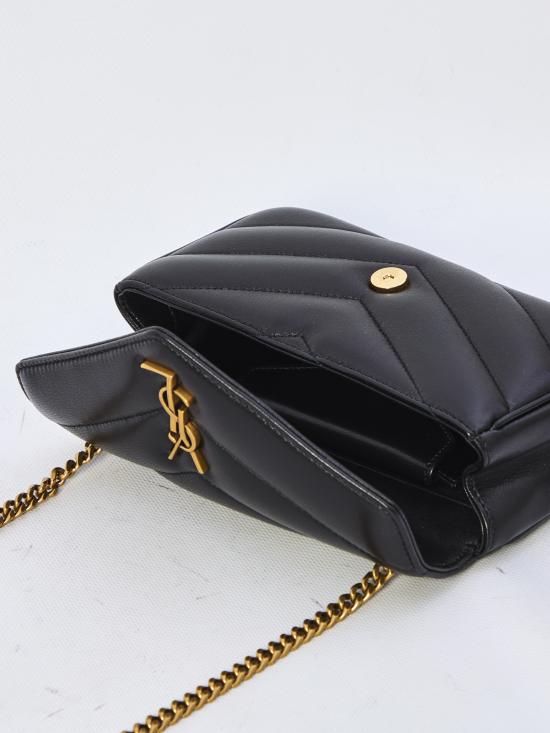  생로랑 루루 미니 램스킨 821749 AAEAX1000 BLACK - SAINT LAURENT
