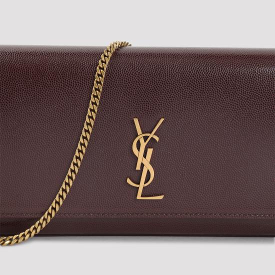  생로랑 케이트 클러치백 851921 AAGBE6195 BORDEAUX - SAINT LAURENT