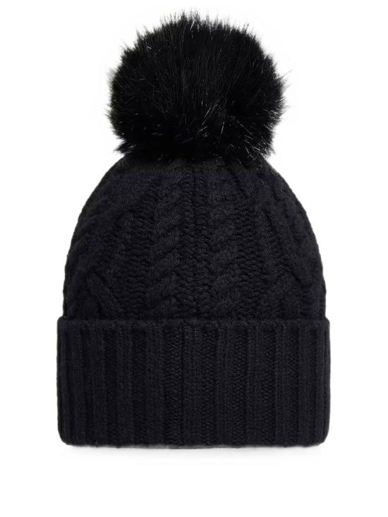 26FW 몽클레어 폼폼 울 캐시미어 블렌드 비니 L20933B00041 M4506 999 BLACK - MONCLER