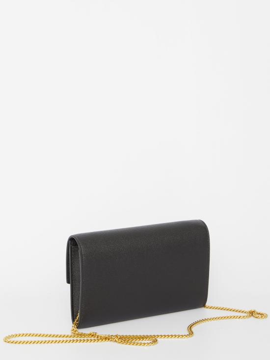 26FW 생로랑 그레인 레더 업타운 체인 지갑 6077881GF0J1000 NERO - SAINT LAURENT