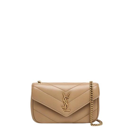 26FW 생로랑 루루 미니 램스킨 821749AAEAX2357 BEIGE