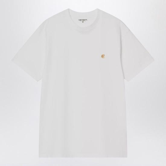 26FW 칼하트 WIP 숏슬리브 체이스 티셔츠 I026391CO 00RXX WHITE