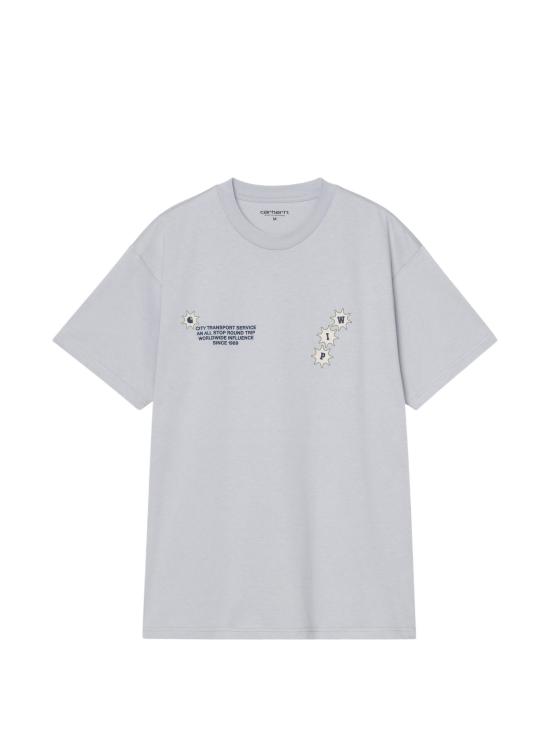 26SS 칼하트 WIP 숏슬리브 C 트립 티셔츠 I036233CO 1NKXX GREY