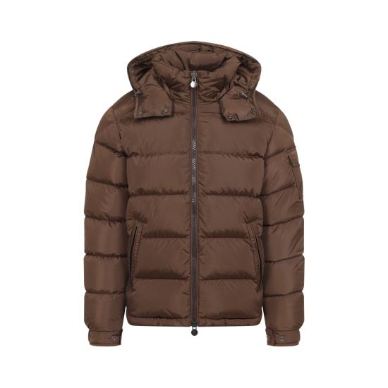 26FW 몽클레어 클래식 후드 다운 패딩 자켓 L20911A53600539ZD 262 BROWN
