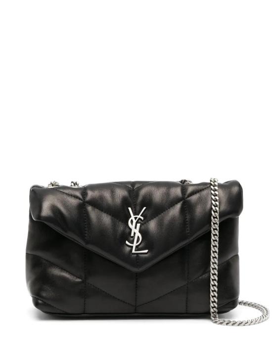 26FW 생로랑 토이 푸퍼 소프트 나파 램스킨 숄더백 7593371EL00 1000 BLACK