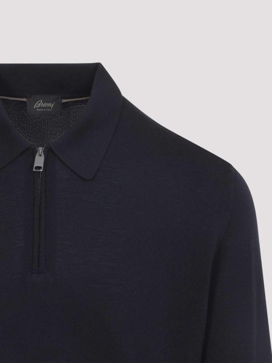 26FW 브리오니 폴로 티셔츠 UMS10LOZK824000 BLUE - BRIONI