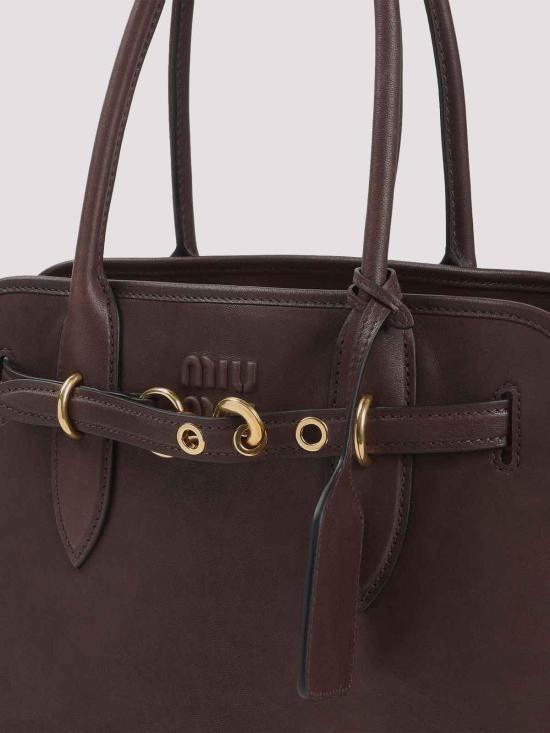26FW 미우미우 아방뛰르 나파 레더 백 5BG291VOON2BBLF0NBL BROWN - MIU MIU