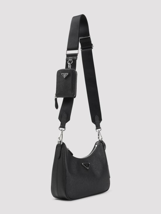 26FW 프라다 리에디션 레더 숄더백 1BH204VV2PNZVF0002 BLACK - PRADA