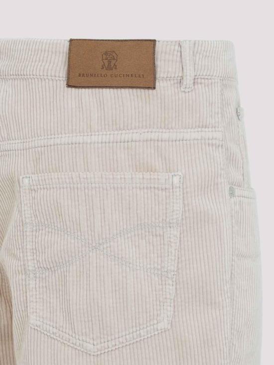 26FW 브루넬로 쿠치넬리 팬츠 M280NF1012CUZ49 LIGHT GREY - BRUNELLO CUCINELLI