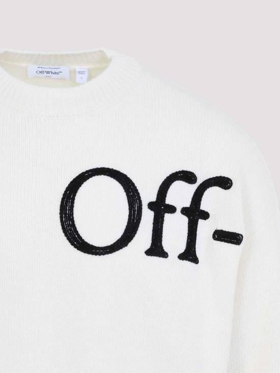 26FW 오프화이트 스웨터 44MHE20QF26K001110 WHITE - OFF WHITE