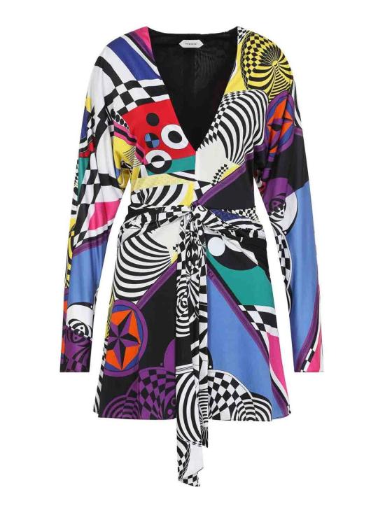 26FW 베르사체 미디 스커트 10265751A192855X000 MULTICOLOUR