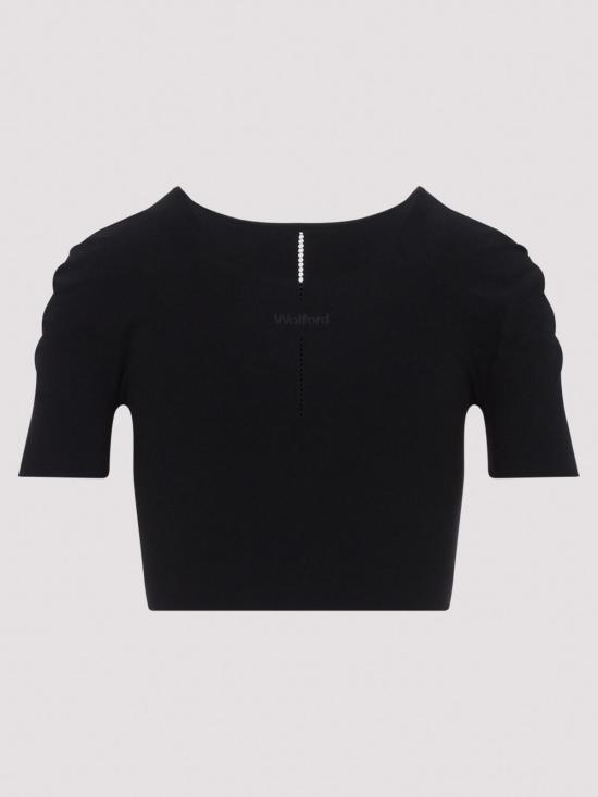 26FW 월포드 민소매 티셔츠 535017005 BLACK - WOLFORD