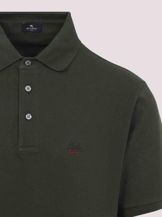 26FW 에트로 폴로 티셔츠 MRMD0005AU13IV0286 GREEN - ETRO