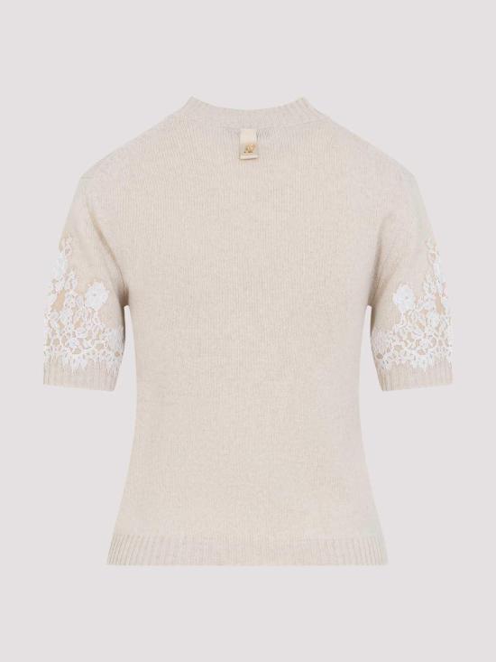 26FW 알베르타 페레티 반팔 티셔츠 090966010008 CREAM - ALBERTA FERRETTI