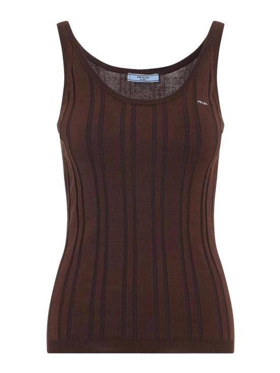 26FW 프라다 민소매 티셔츠 P29C31SOOO17WKF0005 LIGHT BROWN
