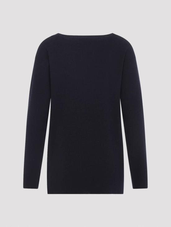 26FW 미우미우 로고 울 보트넥 스웨터 로고 울 보트넥 스웨터 MML06WSOOO1903F0008 - MIU MIU