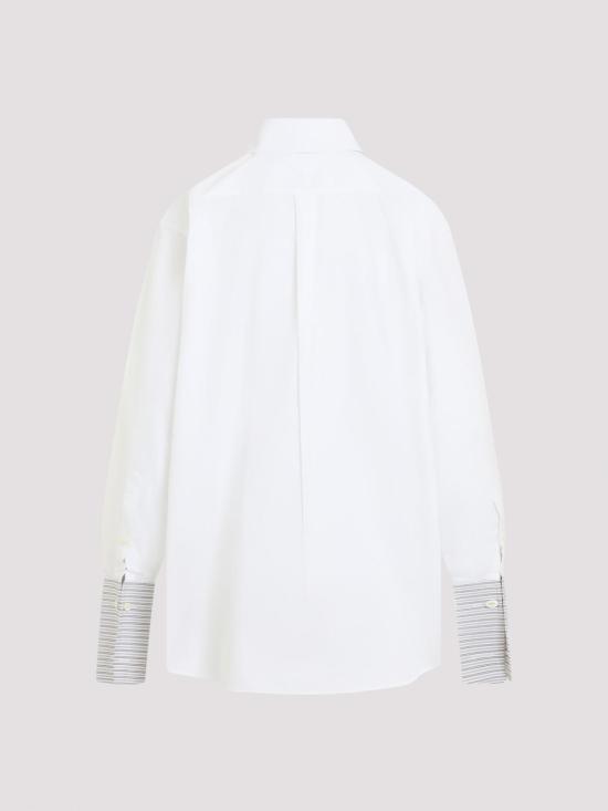 26FW 프라다 오버사이즈 포플린 셔츠 P470JRSOOO6283F0009 WHITE - PRADA