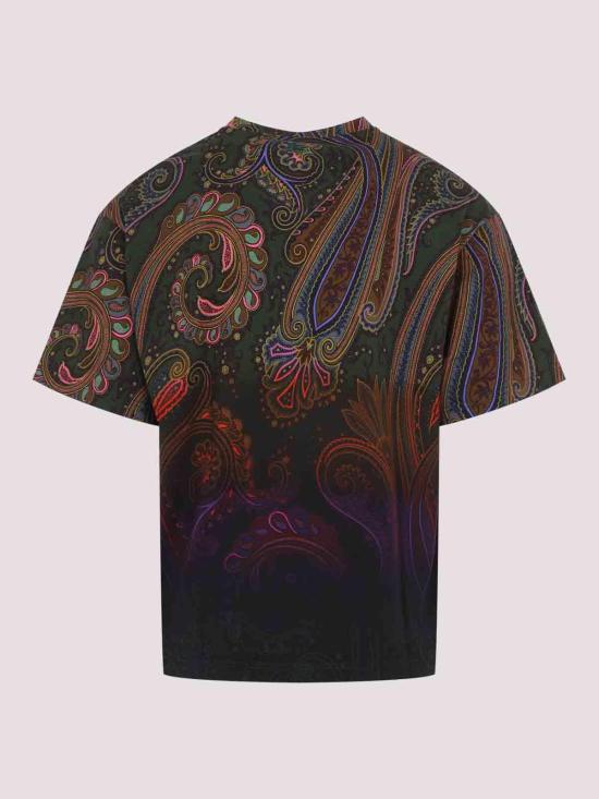 26FW 에트로 반팔 티셔츠 MRMA0004AK13ZX0890 GREEN - ETRO
