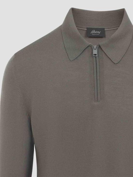 26FW 브리오니 폴로 티셔츠 UMS10LOZK822020 BROWN - BRIONI
