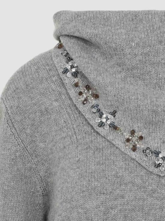 26FW 프라다 탑 P24F3FSOOO17E2F0031 Grey - PRADA