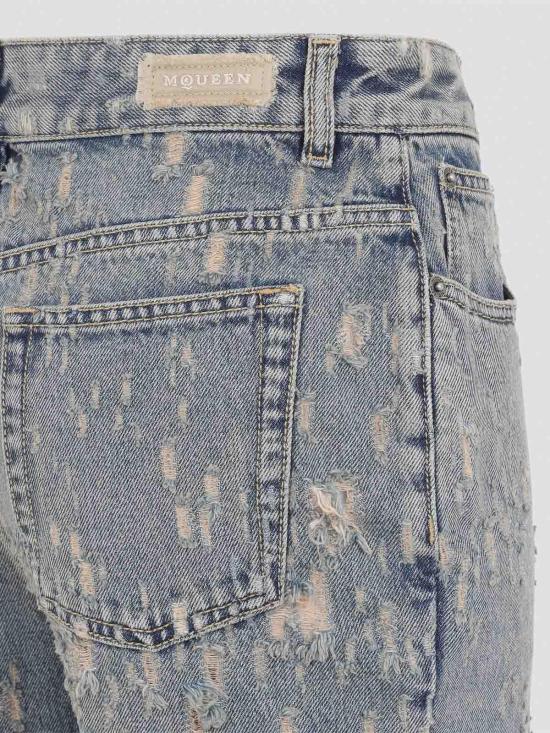 26FW 알렉산더 맥퀸 플레어 팬츠 A0002RQZAR24403 BLUE - ALEXANDER MCQUEEN