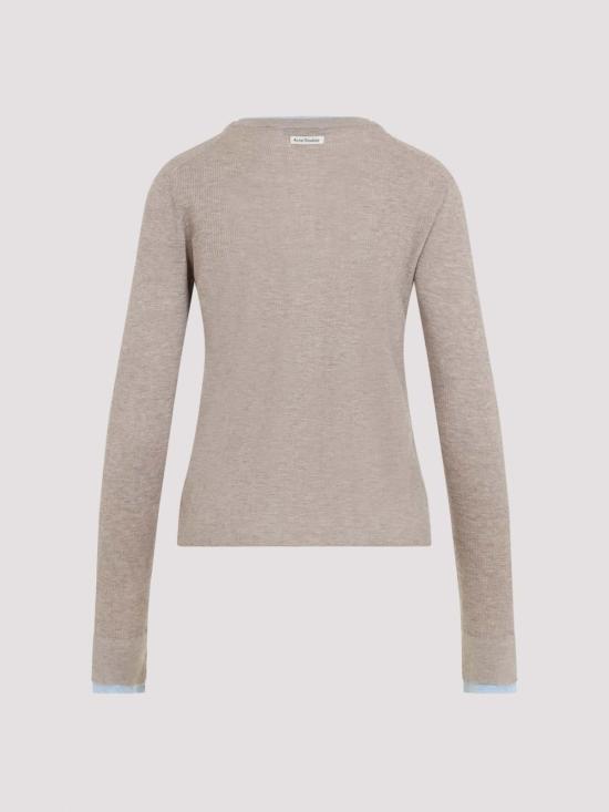 26FW 아크네 스튜디오 플래킷 레이어드 가디건 A60693BX2 BEIGE - ACNE STUDIOS