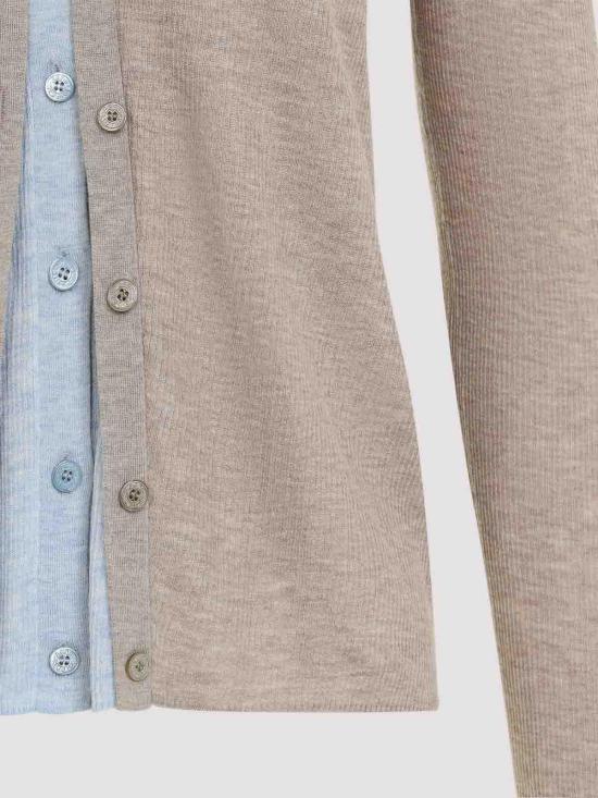 26FW 아크네 스튜디오 플래킷 레이어드 가디건 A60693BX2 BEIGE - ACNE STUDIOS
