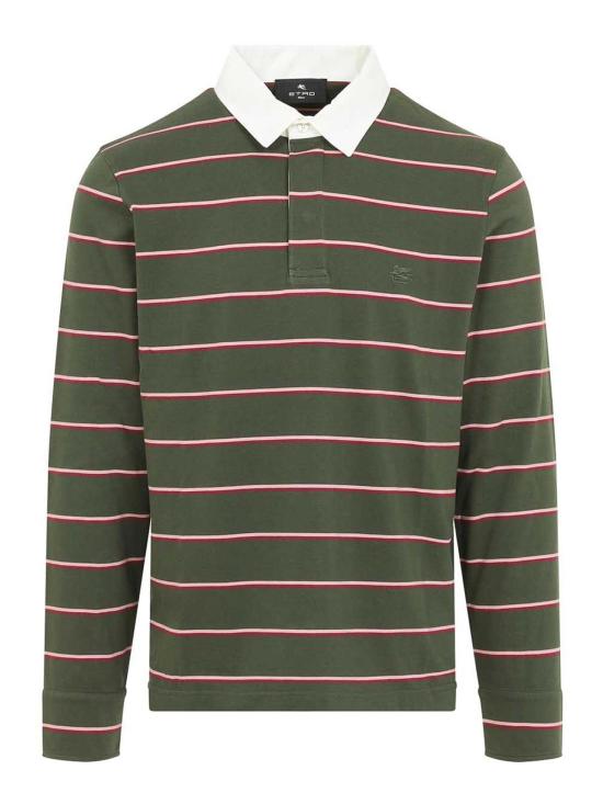 26FW 에트로 폴로 티셔츠 MRMD0023AG011RI090 GREEN