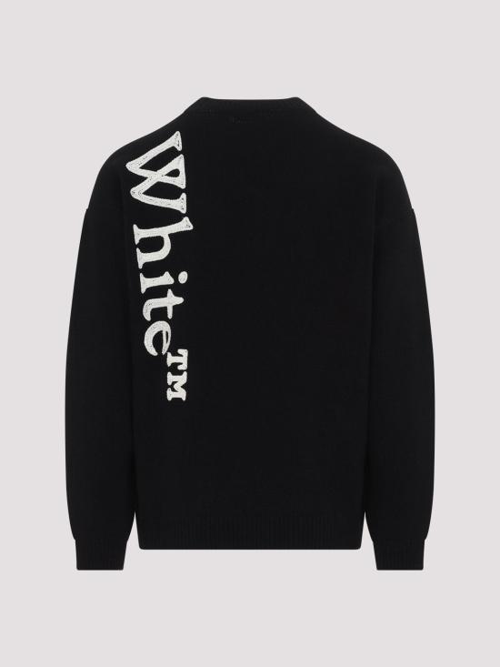 26FW 오프화이트 스웨터 44MHE213F26K001001 BLACK - OFF WHITE