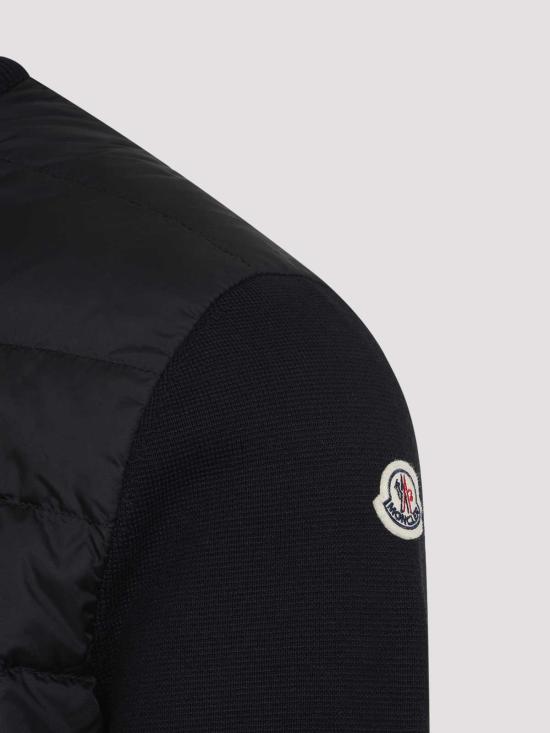 26FW 몽클레어 패딩 집업 울 가디건 L20919B50700A9341999 BLACK - MONCLER
