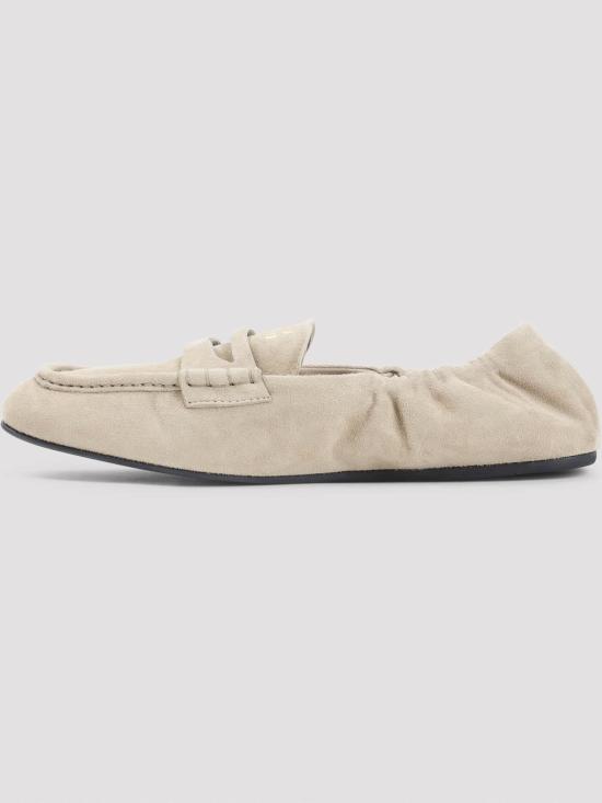 26FW 미우미우 루슈 나파 레더 로퍼 5D341EFD005008F0F24 DARK BEIGE - MIU MIU