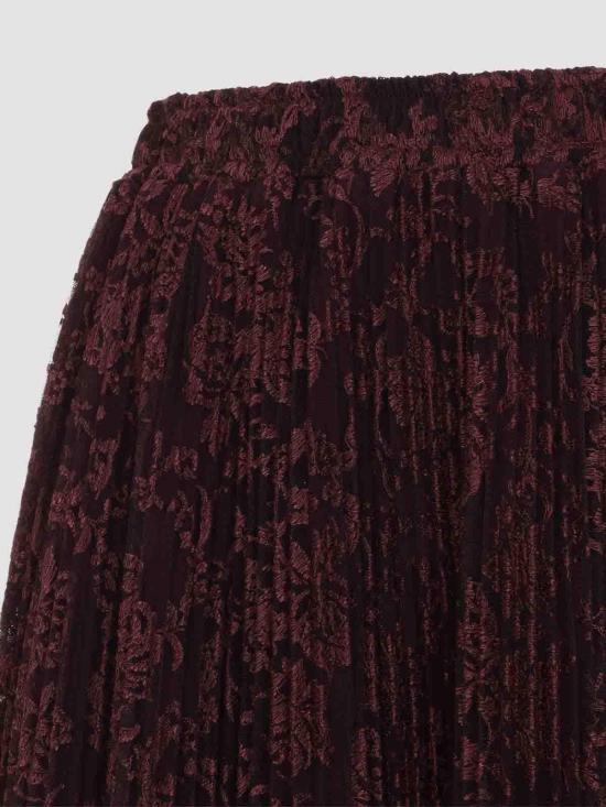 26FW 에르마노 설비노 미디 스커트 D492O360EYF91623 DARK RED - ERMANNO SCERVINO