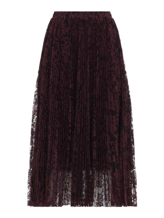 26FW 에르마노 설비노 미디 스커트 D492O360EYF91623 DARK RED