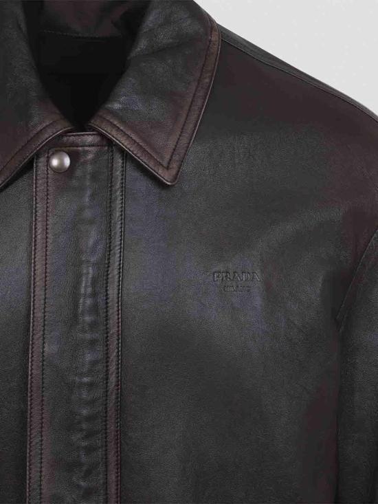 26FW 프라다 봄버 자켓 UPW622SOOO16ILF0003 Dark Brown - PRADA