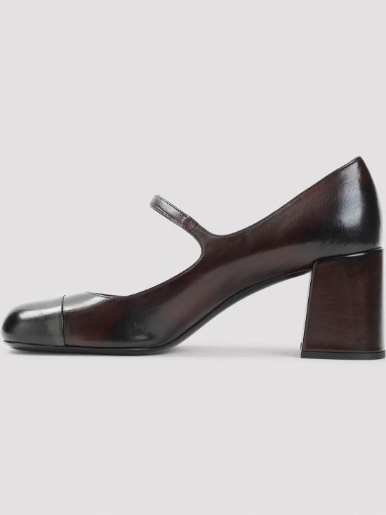 26FW 미우미우 메리 제인 레더 펌프스 5I781EF0653ZQIF0AL3 DARK BROWN - MIU MIU