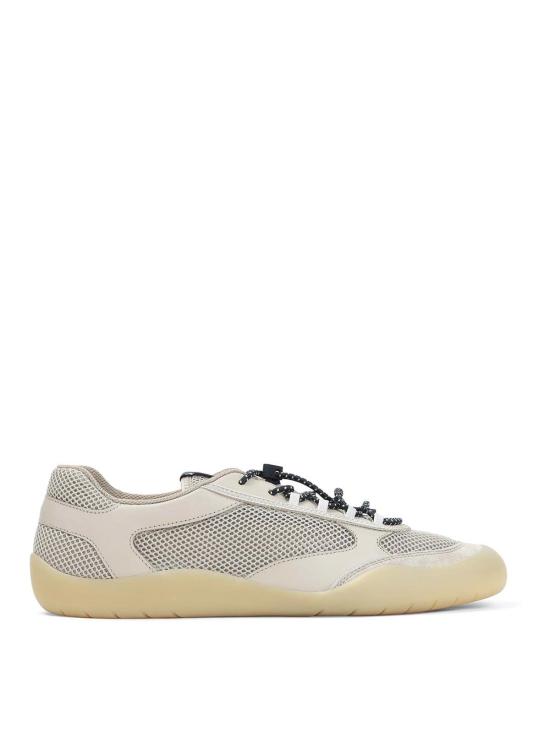 26FW 프라다 스피드락 레더 앤 메쉬 패브릭 스니커즈 2EE468FG0003ZM0F0F24 DARK BEIGE