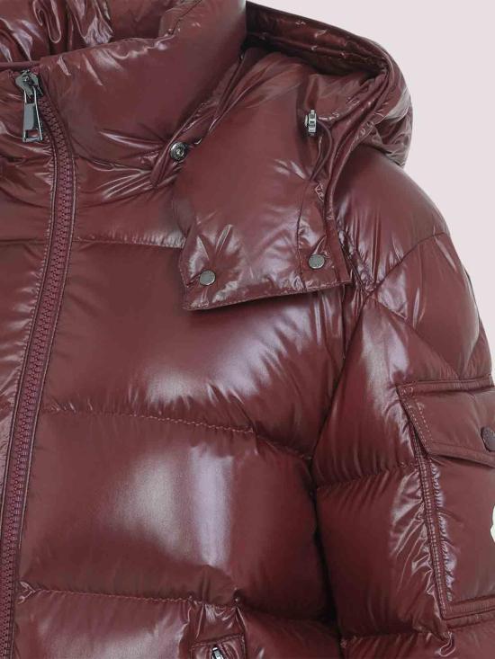 26FW 몽클레어 마레 후드 쇼트 다운 재킷 L20931A0014268950464 DARK RED - MONCLER