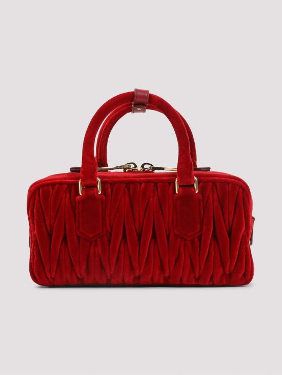 26FW 미우미우 아르카디 로고 토트백 5BB142VOON2EOMF0011 RED - MIU MIU