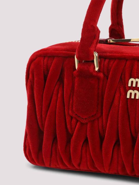 26FW 미우미우 아르카디 로고 토트백 5BB142VOON2EOMF0011 RED - MIU MIU