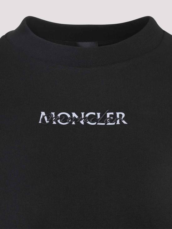 26FW 몽클레어 플리스 로고 스웨트셔츠 L20938G0001489AZY999 BLACK - MONCLER